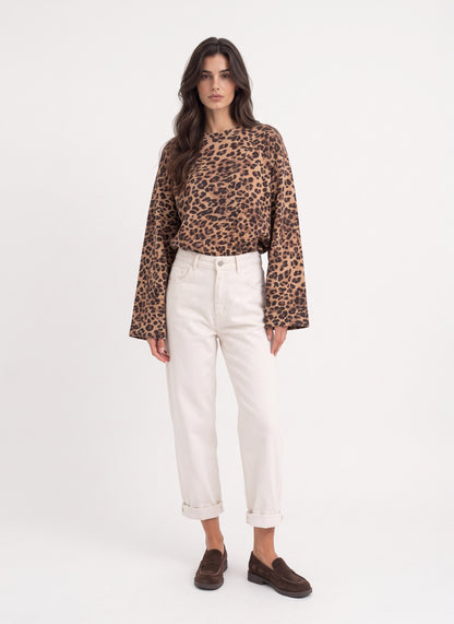Maglia manica campana animalier - fw260042 - TENSIONE IN