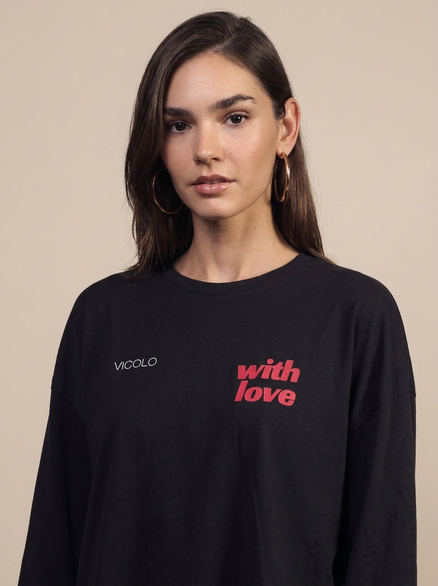 Camiseta con estampado de estrella con manchas - rac0309 - ViCOLO