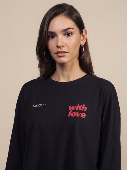 Camiseta con estampado de estrella con manchas - rac0309 - ViCOLO