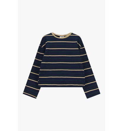 Maglia a righe girocollo manica lunga - t262b082 - DIXIE