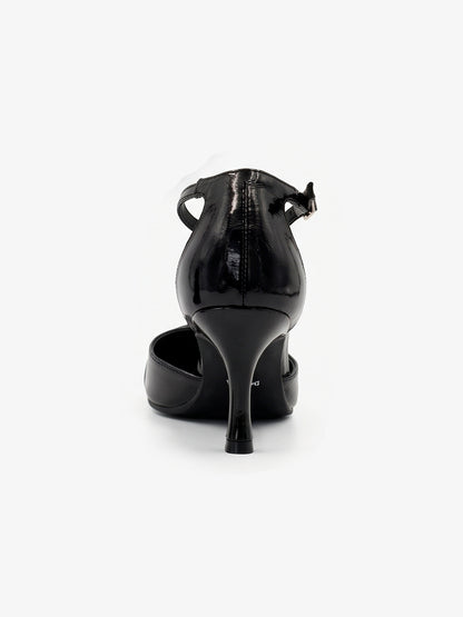 Décolleté in pelle con punta affusolata  - biancastruzzo -  OVYE'