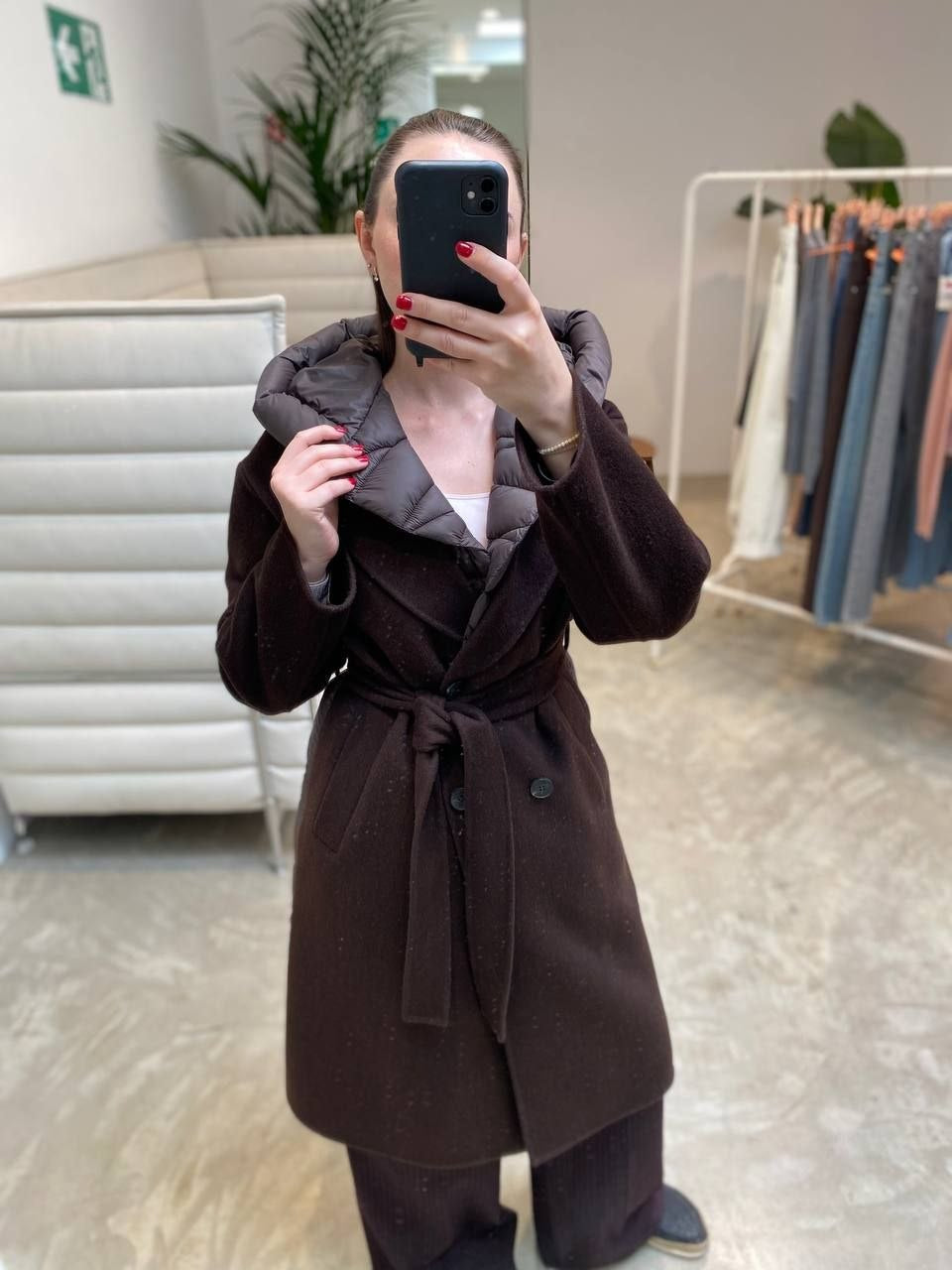 Manteau doudoune à capuche avec ceinture - tac0090 - ViCOLO