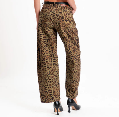 Pantalón Balloon Animal Print - w26p545 - TENSIONE IN