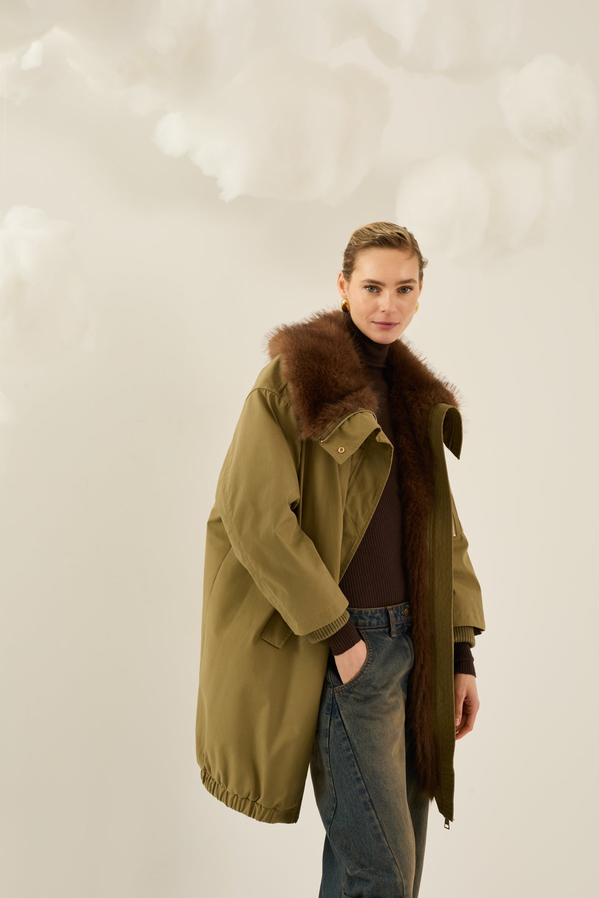 Parka con pelo interno - p40k009- SOUVENIR
