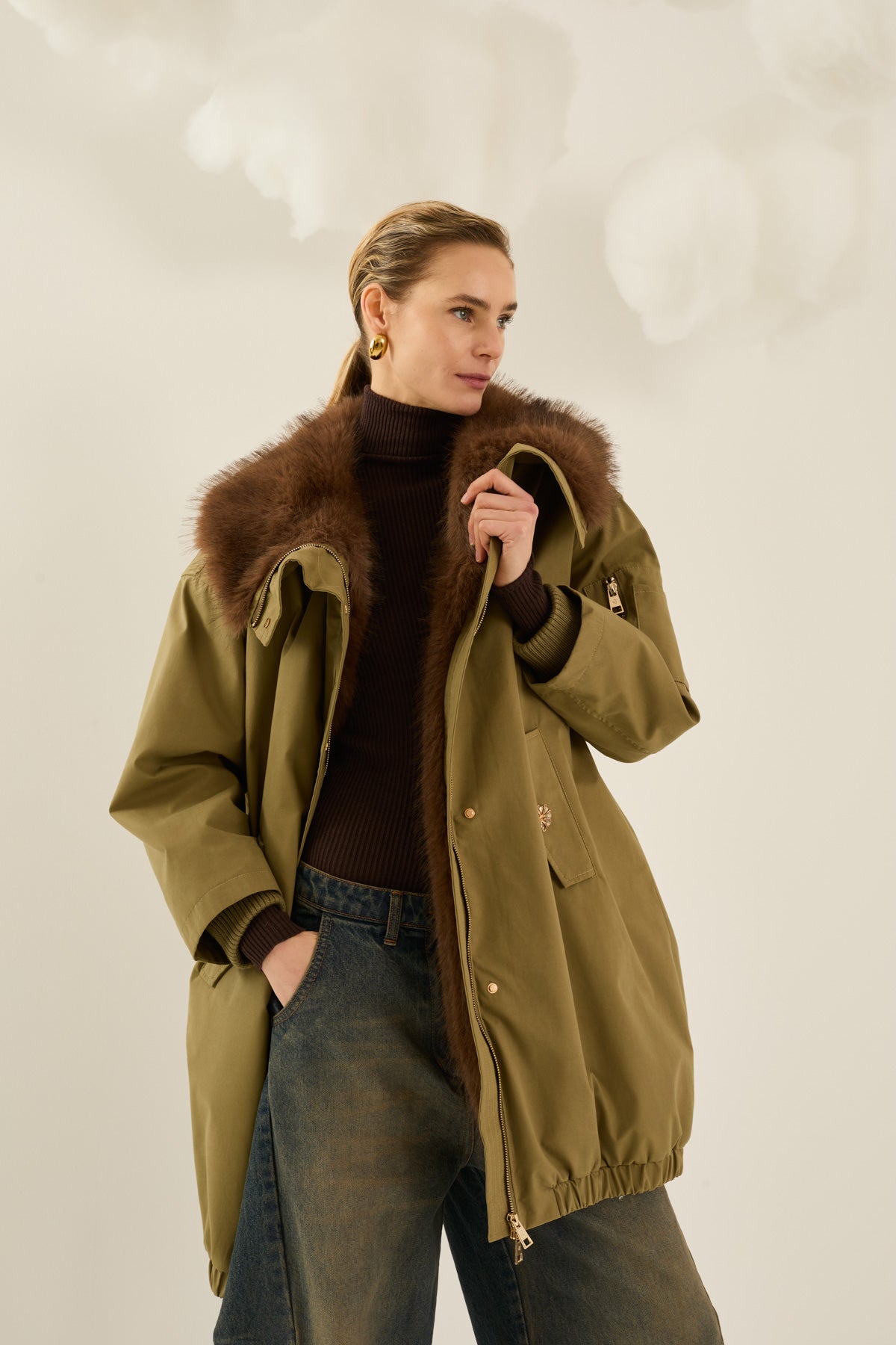 Parka con pelo interno - p40k009- SOUVENIR