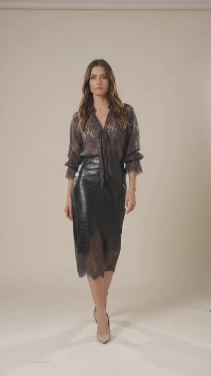 Spitzenbluse - 80b-c693fw26nt  - MOTEL