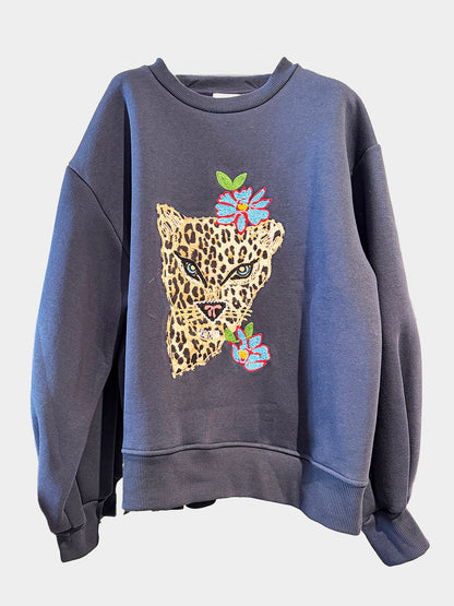 Sudadera con bordado - 40206G - MOTEL