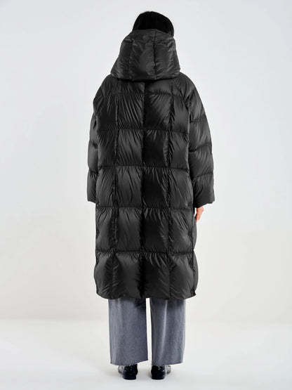 Piumino Lungo Maxi Collo e Cappuccio - tac0086 - ViCOLO